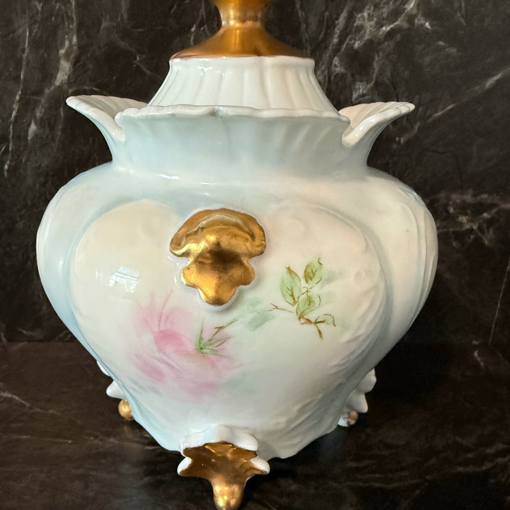 G. Hass 1964 Vintage Floral Jar w/Lid - Picture 14 of 14